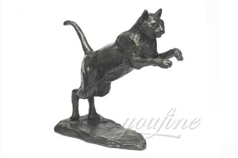 Combien De Décoration Statue De Chat Grandeur Nature En Bronze Bok-151