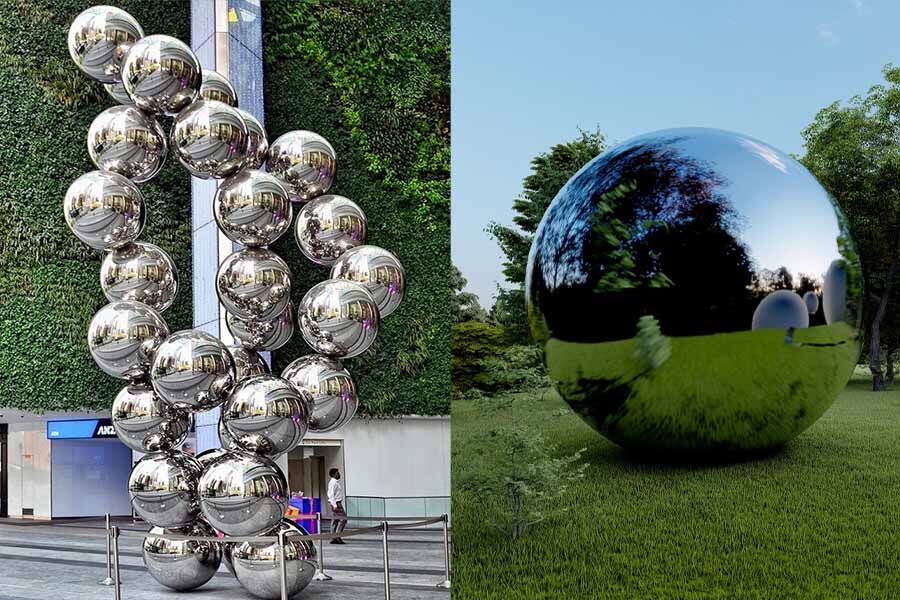 Large metal sphere for sale sales