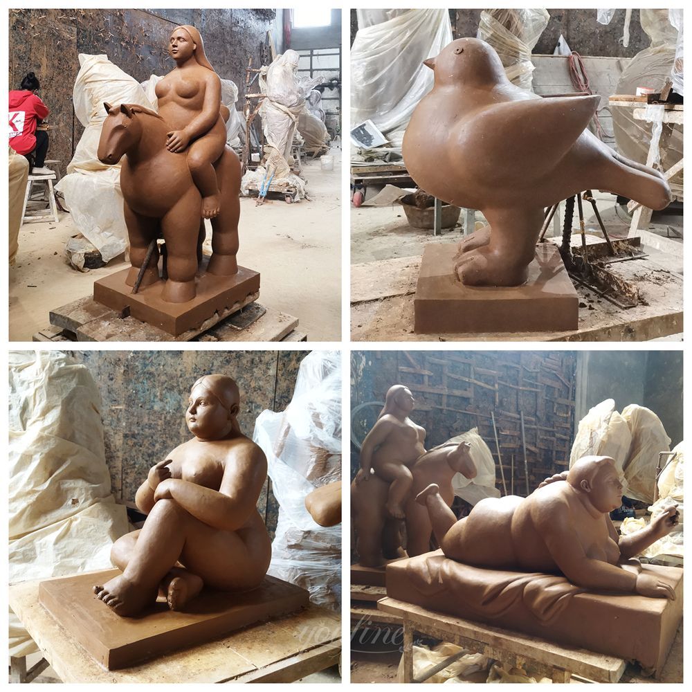 Botero Fat Seated Woman Statue BOK1-095