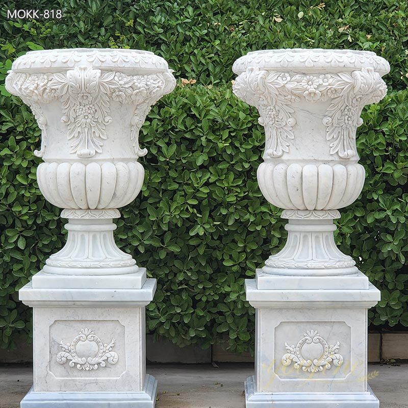 Marble Planter - Garden Marble Flower Pot