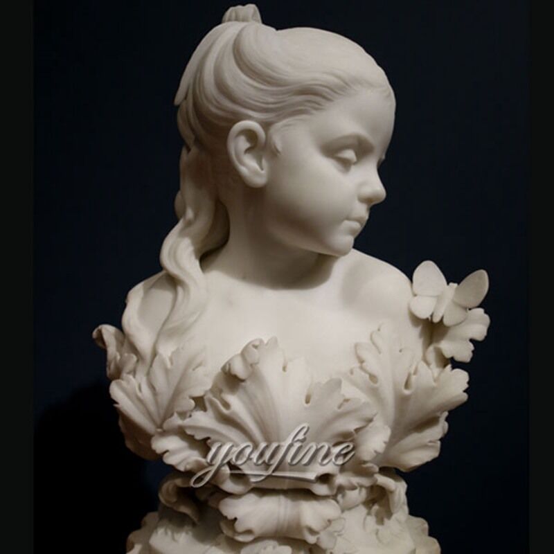 Antique Marble Bust Sculpture The Infant Psyche Factory Supply