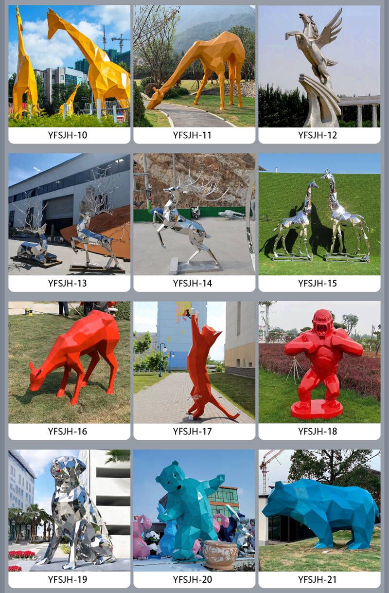 CCWORAN Metallo Giraffa Giardino Decorazioni Recinzioni Sculture
