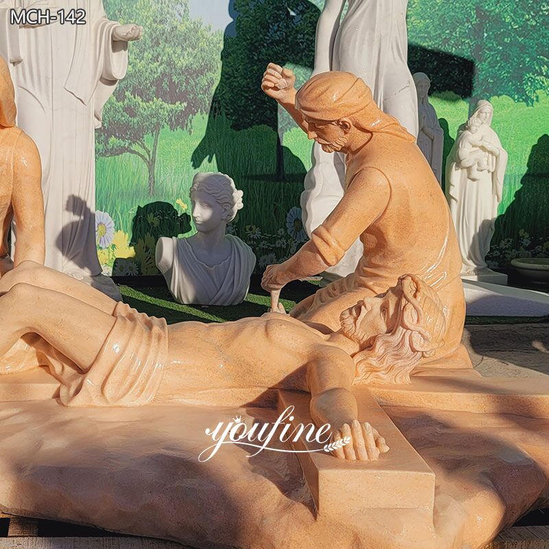 【ボクくん様用】MESSIAH / Christus Hypercubusほか Life Size Jesus Is Nailed to the Cross Marble Statue