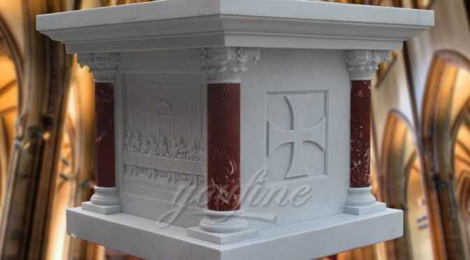 Marble Altar with Victorious Lamb symbol