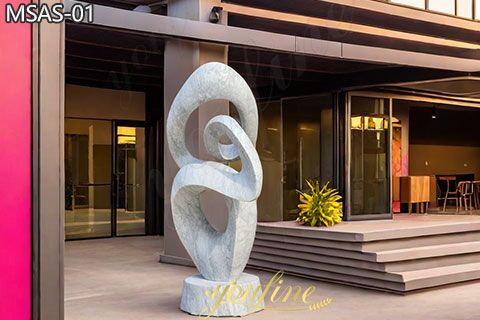 Modern-Sculpture-Abstract-Art-Lovers-Marble-Statue-1