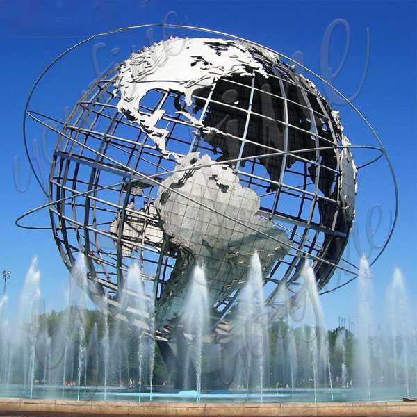 Stainless Steel Large Metal Globe Sculpture CSS-49