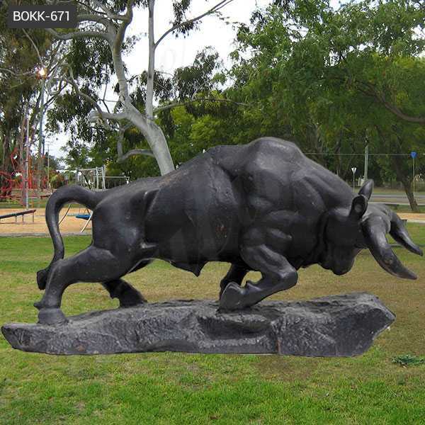 life size bronze oxstatue