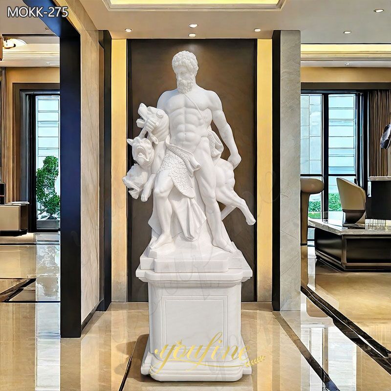Hercules and Cerberus Statue