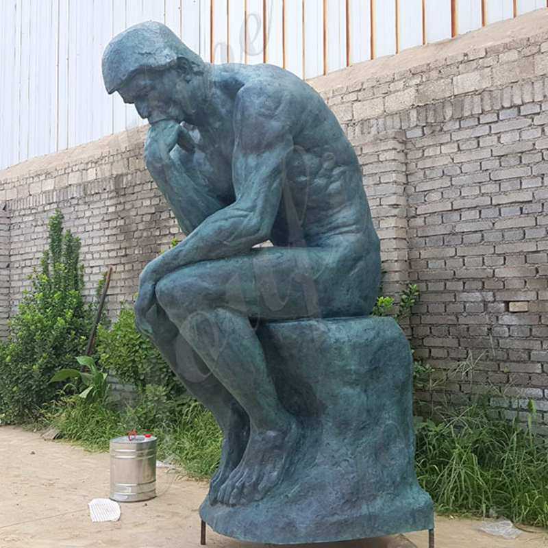 Tượng đồng cổ Auguste Rodin kích thước thật Tượng đồng nổi tiếng thế giới Tượng nhà tư tưởng Bản sao để bán BOKK-554