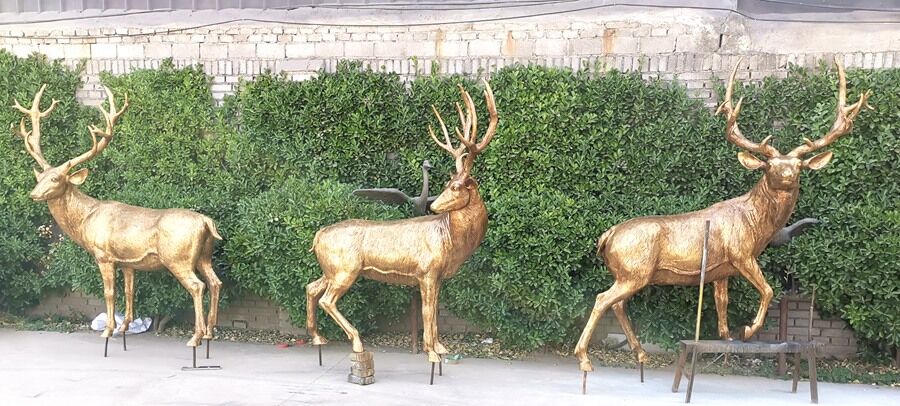 Large Reindeer Statue