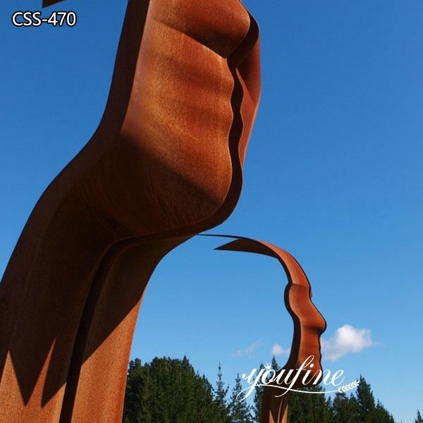 Weathering Steel sculptures details