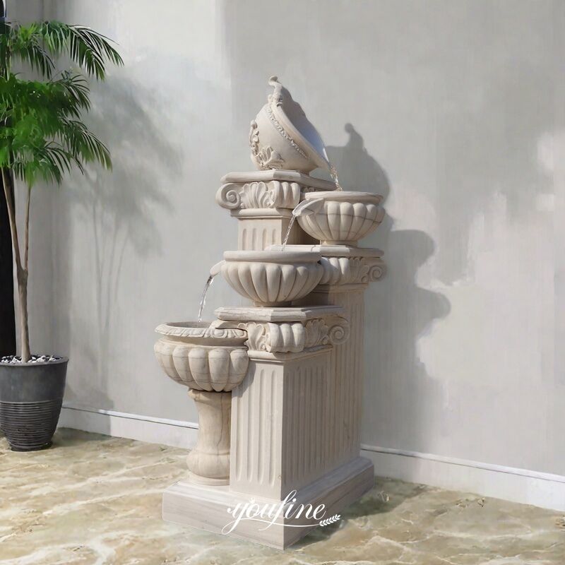 Indoor Flowing Water Floor Flower Pot Fountain