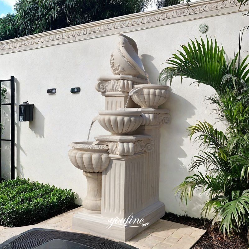 Marble Floor Flower Pot Fountain MOK1-189