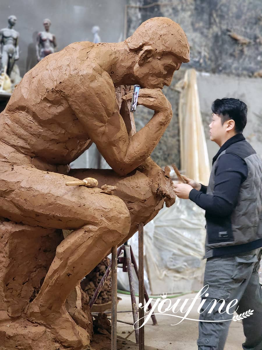 khuôn đất sét tượng thợ sửa đồng