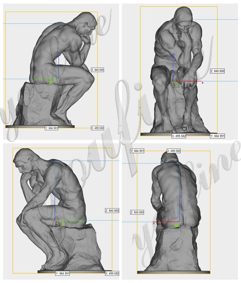 Tượng nhà tư tưởng 3D