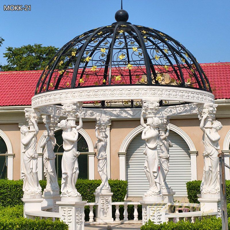 High Quality White Marble Gazebo for Garden