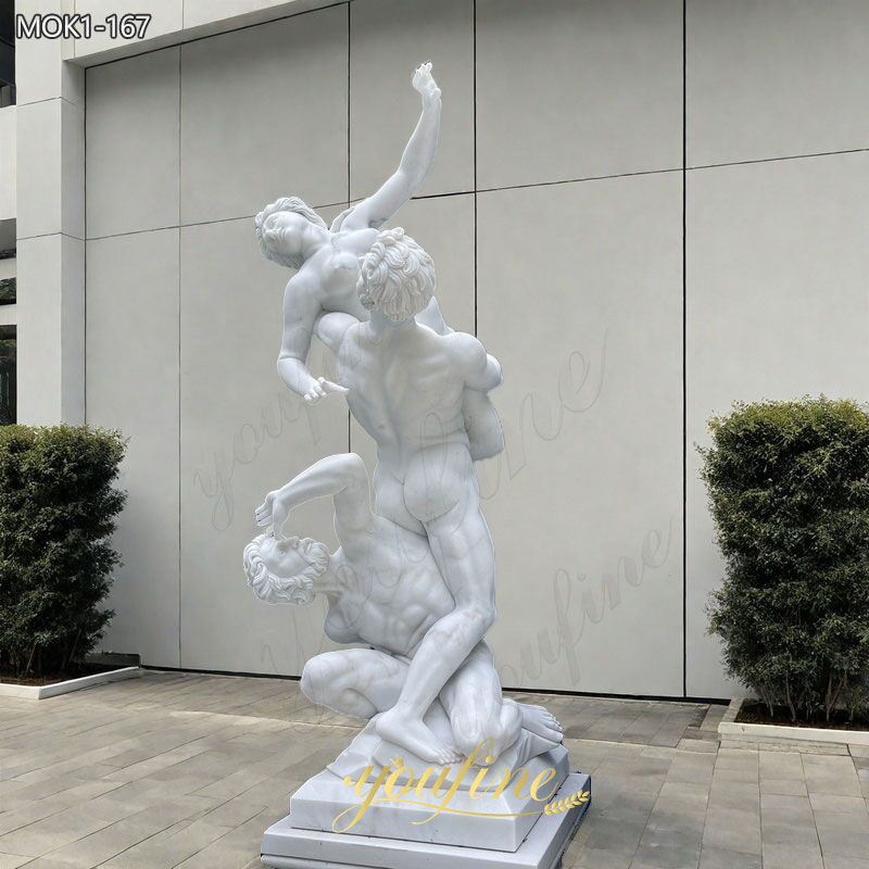 Famous Marble Abduction of a Sabine Woman Replica