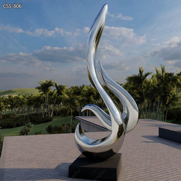 Outdoor Stainless Steel Sculpture Abstract Art Decor for Sale