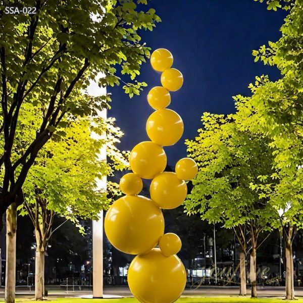 Stainless Steel Balloon-like Sphere Sculpture - YouFine