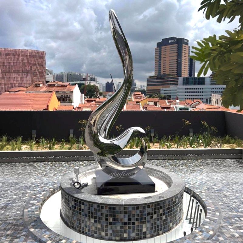 Outdoor Stainless Steel Abstract Art Sculpture for Sale CSS-806