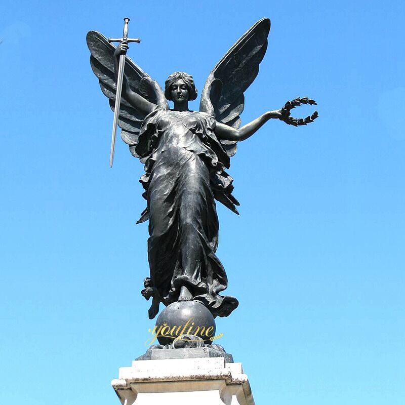 bronze angel Greek Goddess Of Victory statue