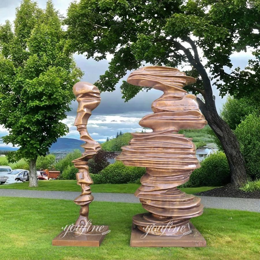 Contemporary Sculptors Abstract Bronze Tornado Sculpture BOK1-455