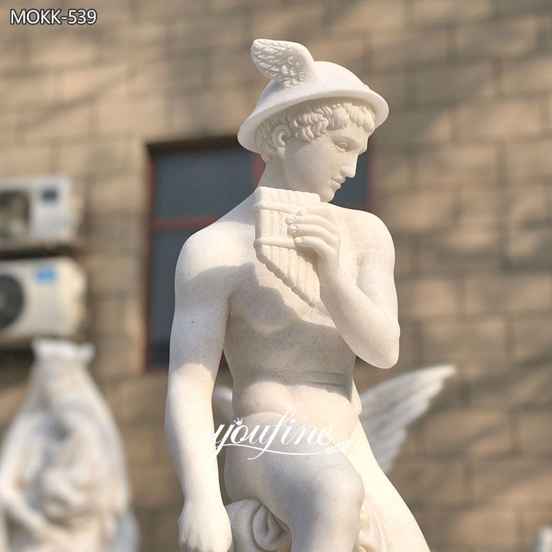 Greek Mercury Marble Hermes Statue for Sale