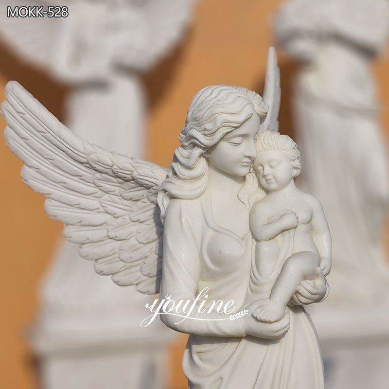 life size marble Mother angel