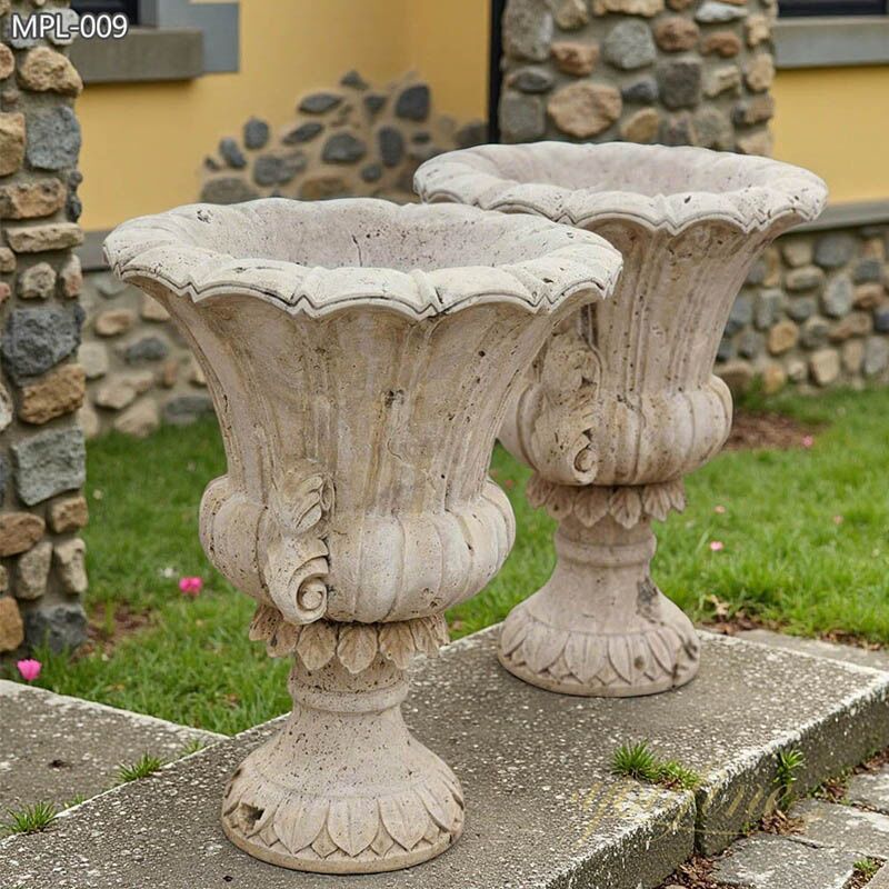 Classic Outdoor Natural Stone Garden Pots MPL-009