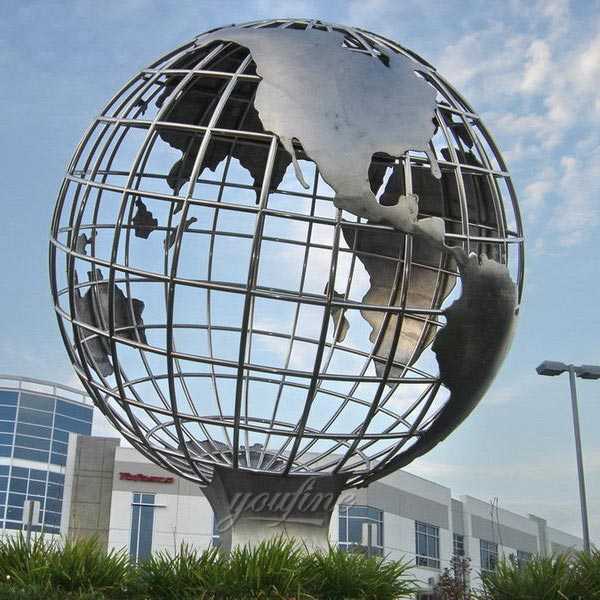 Custom Stainless Steel Globe Sculpture CSS-26