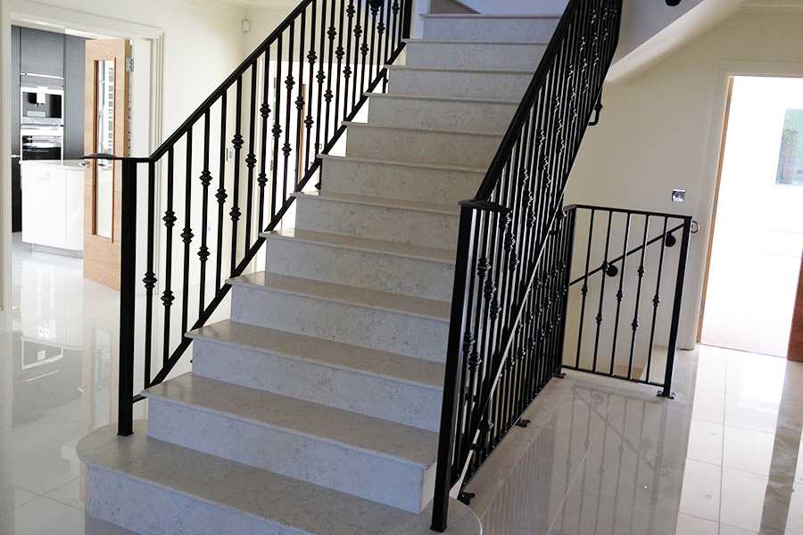 Contemporary metal art decorative wrought iron staircase for interior horse for sale–IOK-161