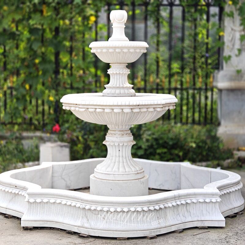Marble White Garden Fountain