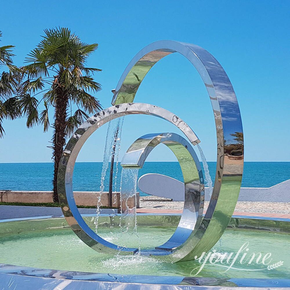 Stainless Steel Abstract Fountain for Sale CSS-119