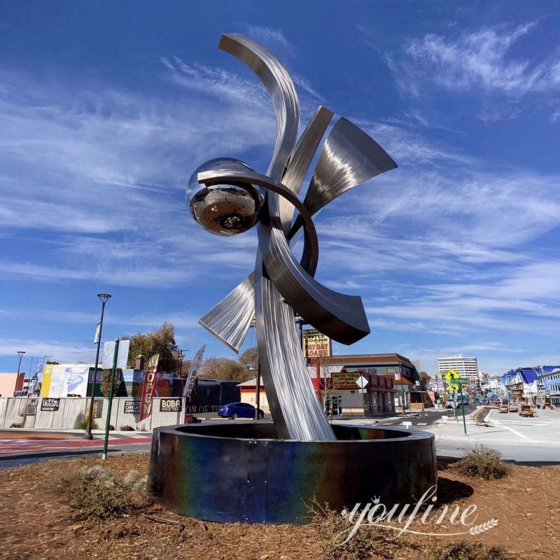 Contemporary Urban Art Abstract Stainless Steel Sculpture Supplier  CSS-162