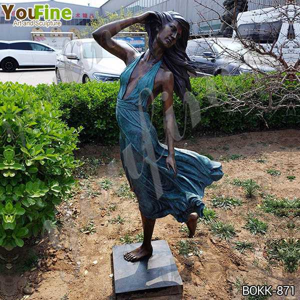 Life Size Bronze Female Garden Statue