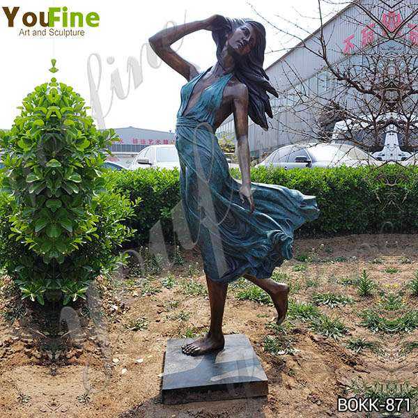 Bronze Female Garden Statue