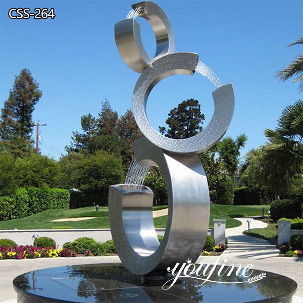 Modern Large Metal Outdoor Water Fountain Garden Art Sculpture for Sale CSS-264