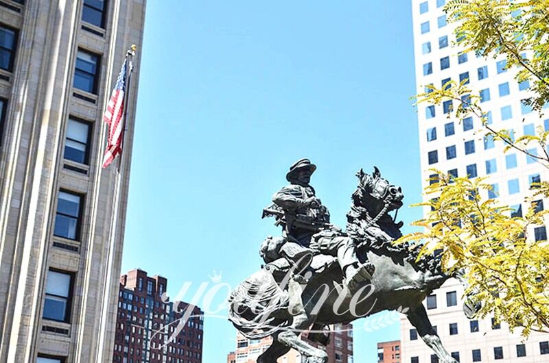 Bronze Horse Soldier Statue 911 America's Response Monument