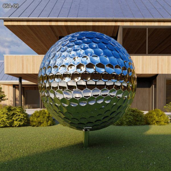 Large Mirror Polished Stainless Steel Golf Ball Supplier CSA-09