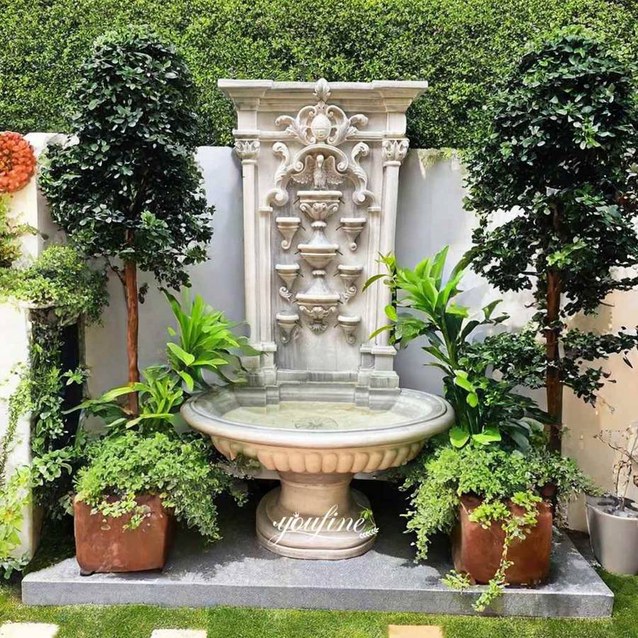 Fuente de agua para exteriores - Decoración de jardín de mármol, image size:900x900