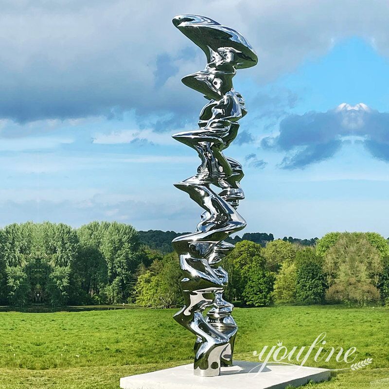 Contemporary Large Stainless Steel Tornado Sculpture SSA-092