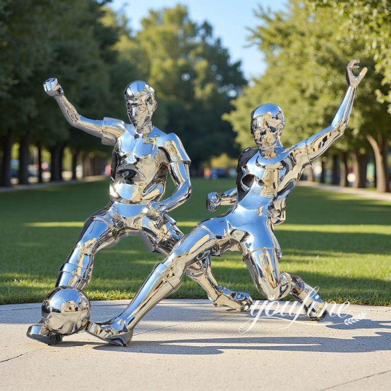 Stainless Steel Figure Sculpture - Metal Sculptures