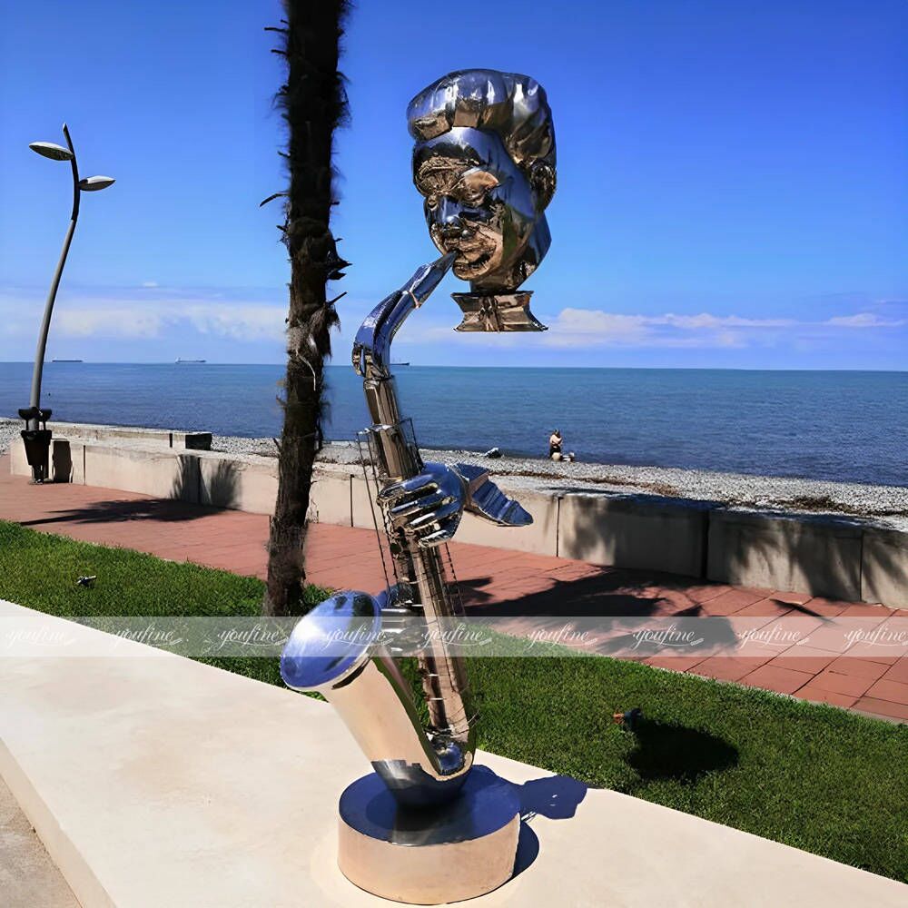 Bronze Saxophone Sculpture